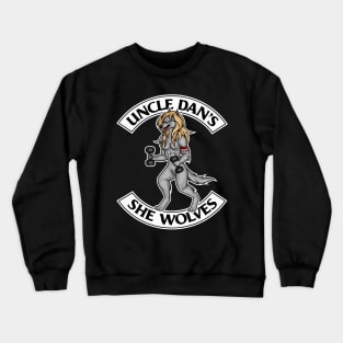 Cursive Blonde She Wolf Crewneck Sweatshirt